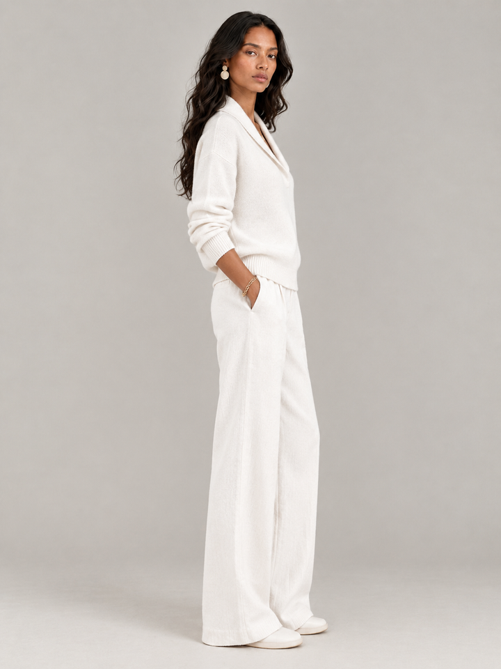 Scarlett™ | Elegant V-Neck Jumper