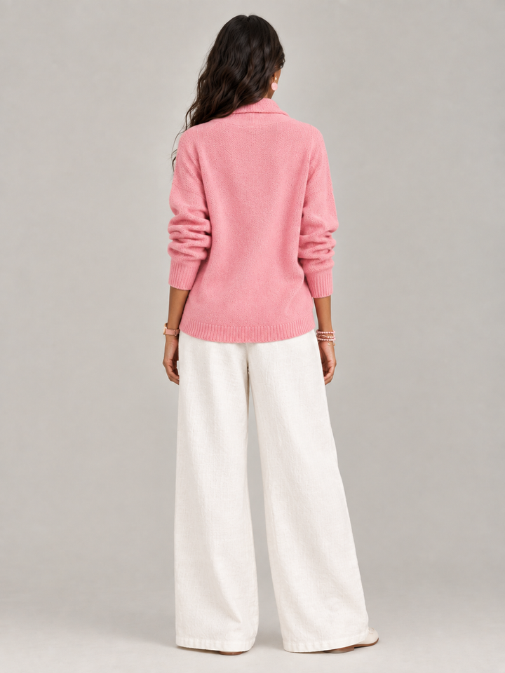 Justine™ | Draped Collar Jumper