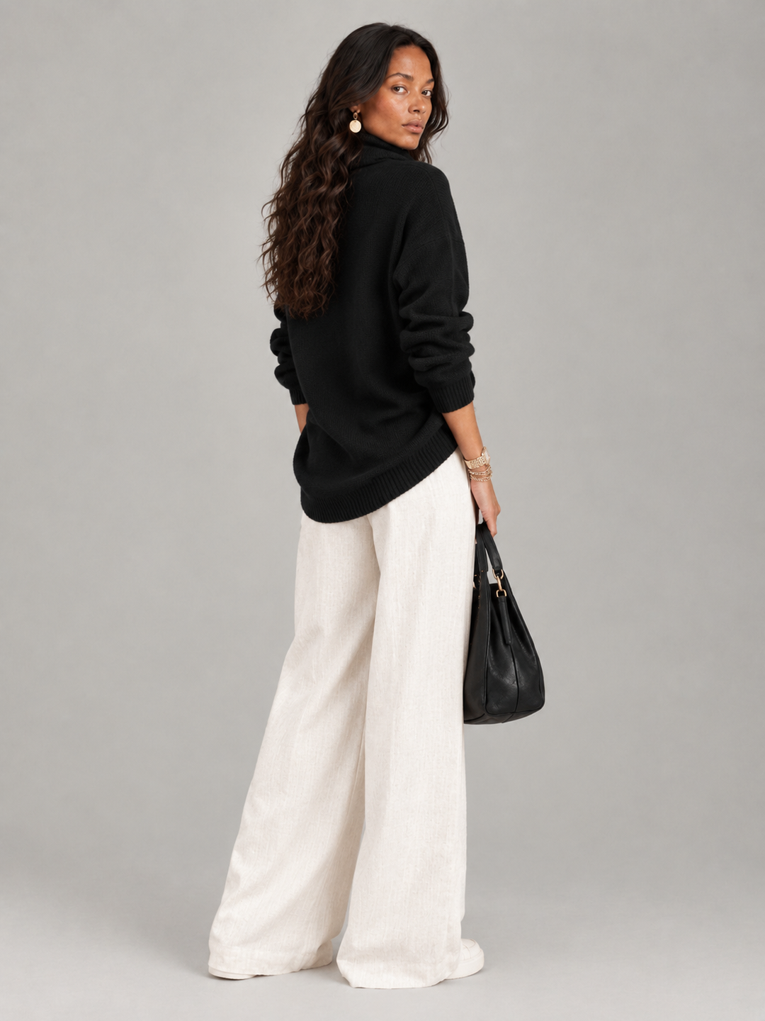 Justine™ | Draped Collar Jumper