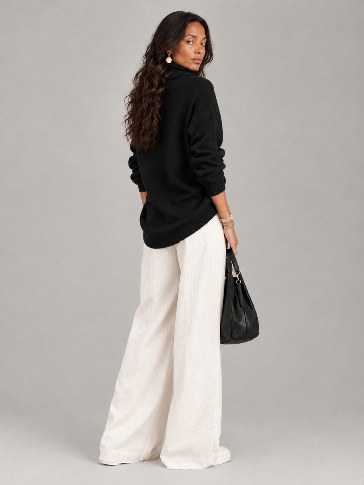 Justine™ | Draped Collar Jumper
