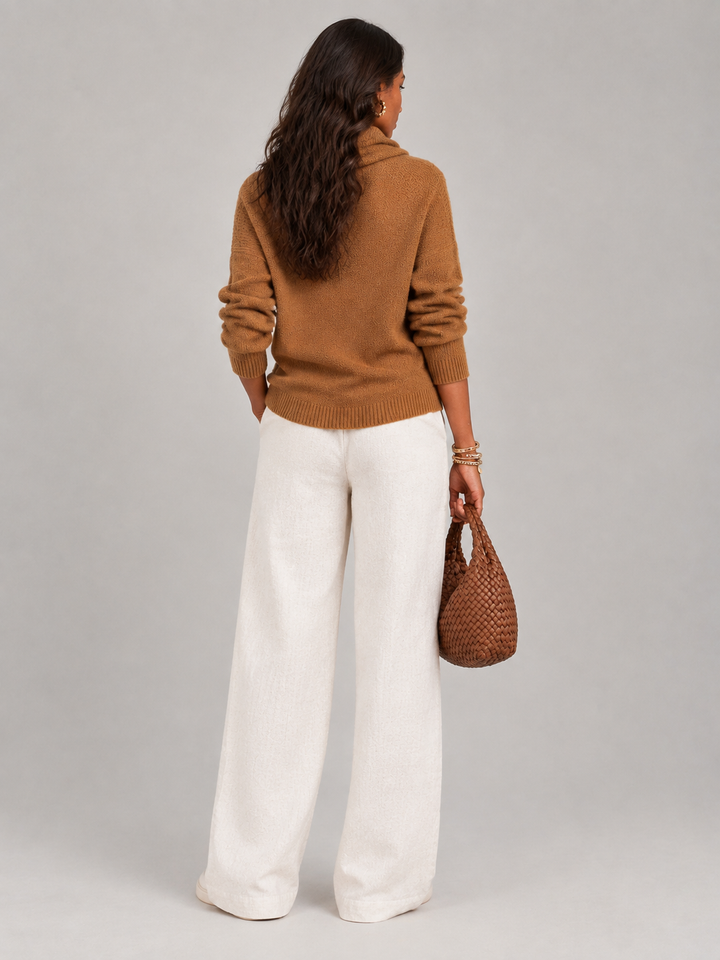Justine™ | Draped Collar Jumper