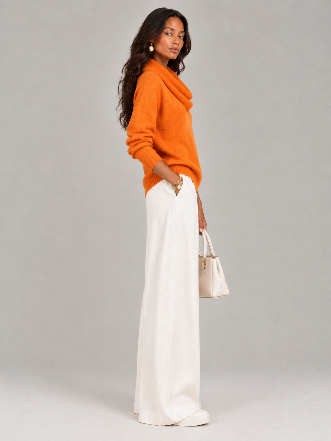 Justine™ | Draped Collar Jumper