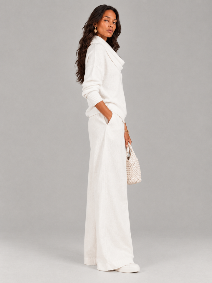 Justine™ | Draped Collar Jumper