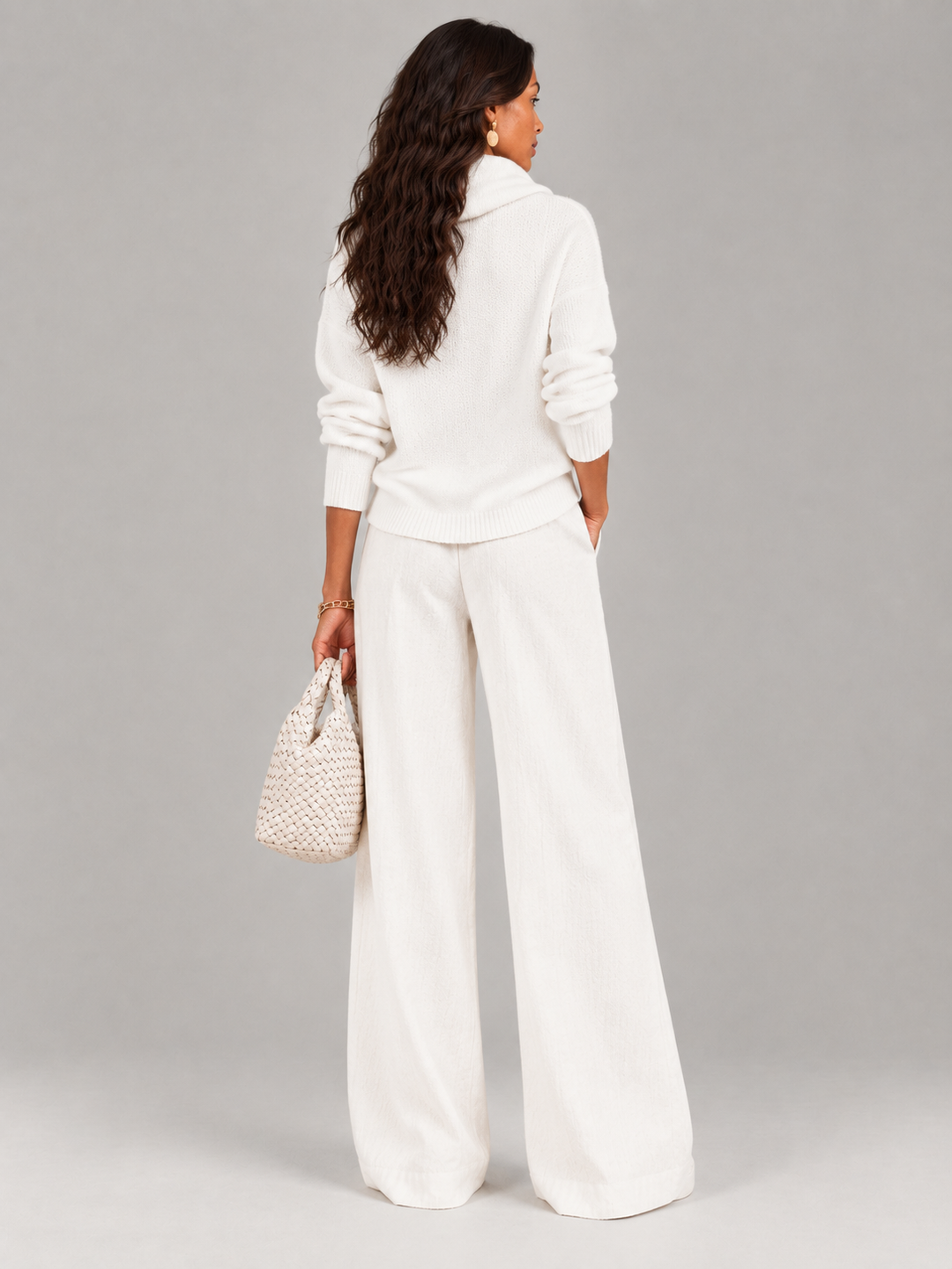 Justine™ | Draped Collar Jumper