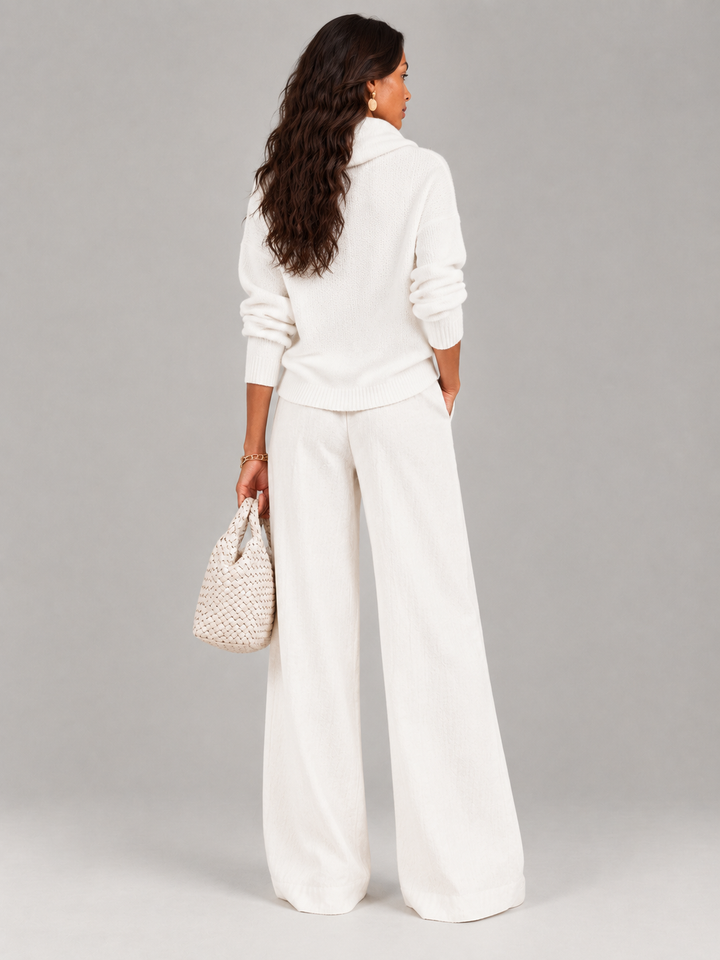 Justine™ | Draped Collar Jumper