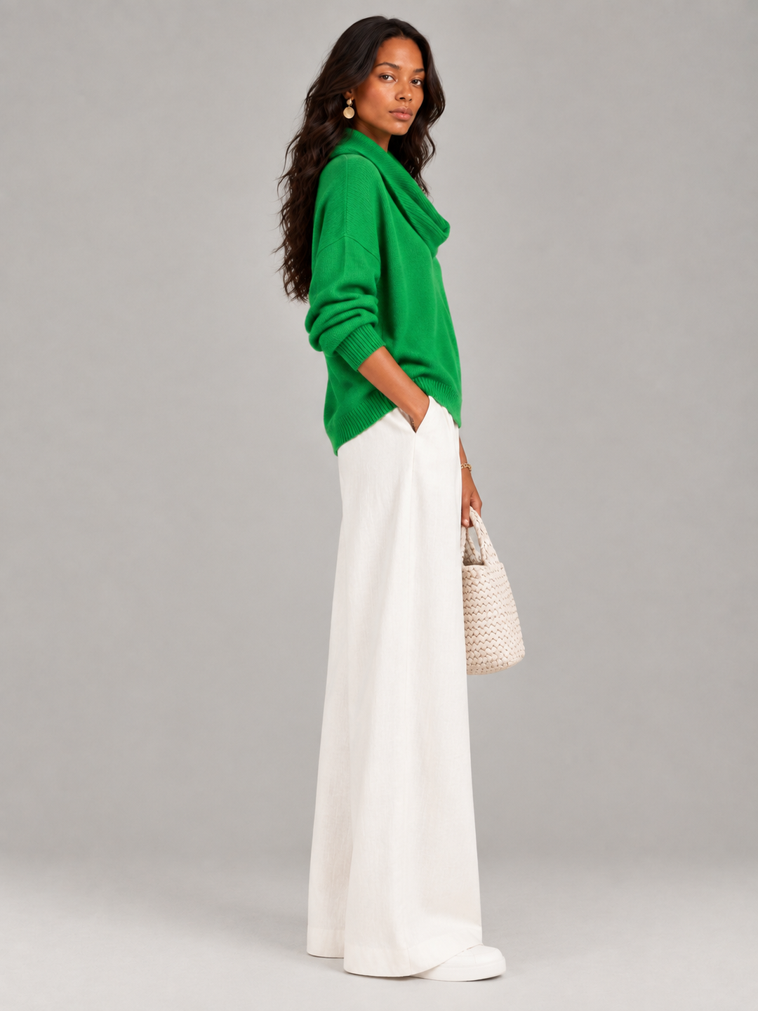 Justine™ | Draped Collar Jumper