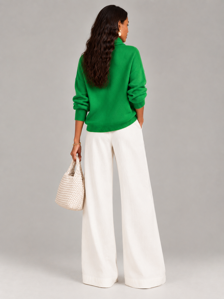 Justine™ | Draped Collar Jumper