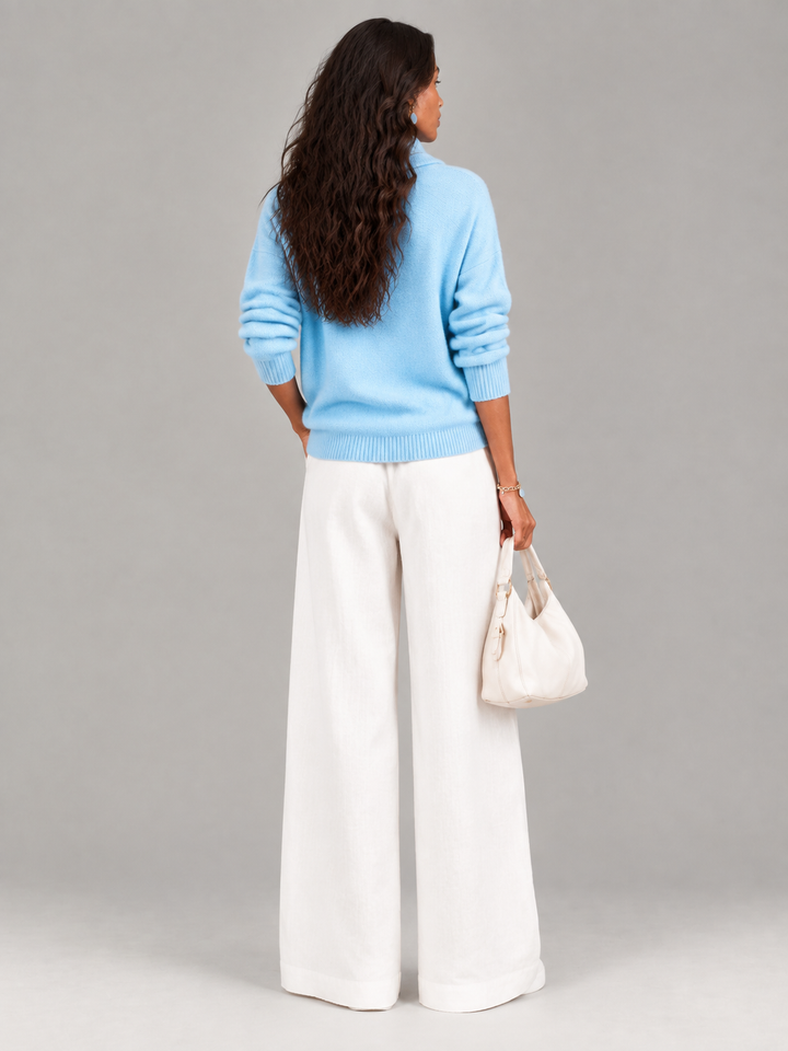 Justine™ | Draped Collar Jumper