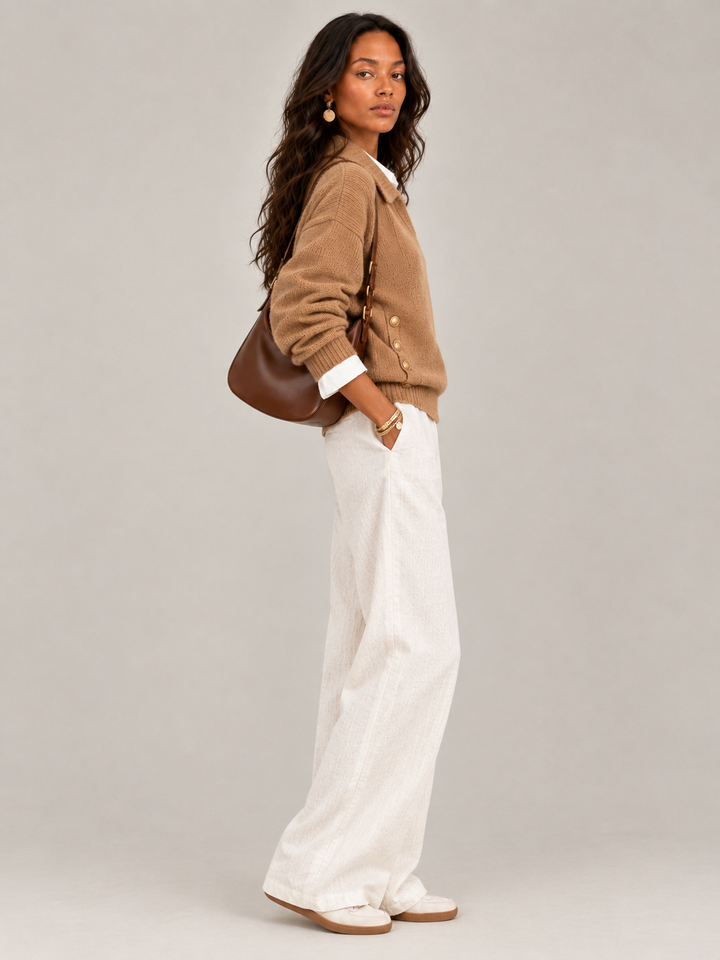 Valerie™ | Jumper with Polo Collar and Buttons