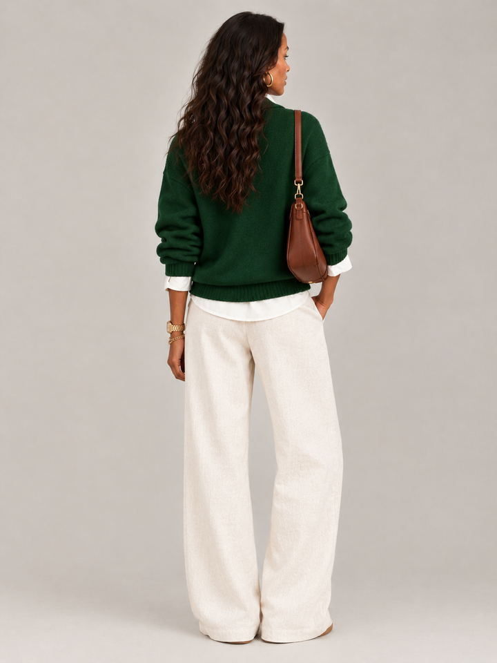 Valerie™ | Jumper with Polo Collar and Buttons