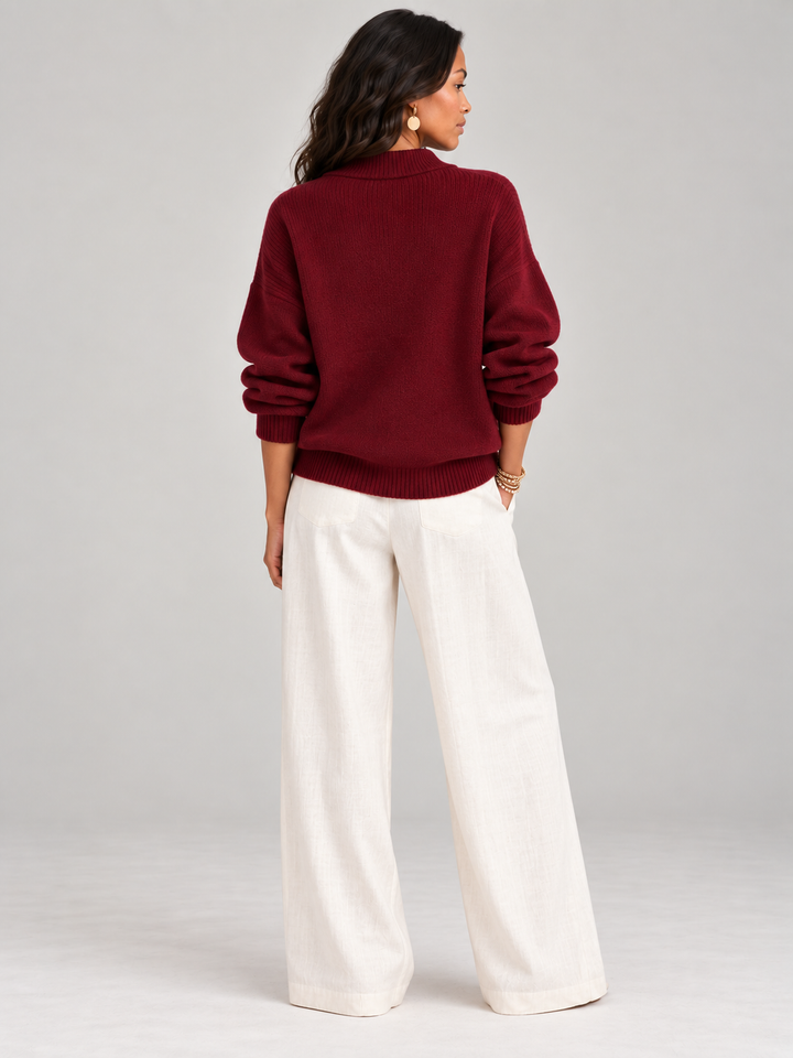 Violet™ | Loose V-Neck Jumper