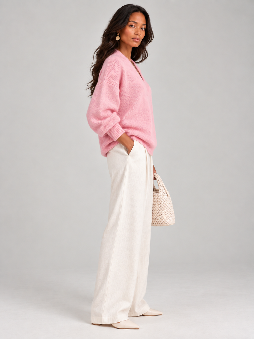 Violet™ | Loose V-Neck Jumper