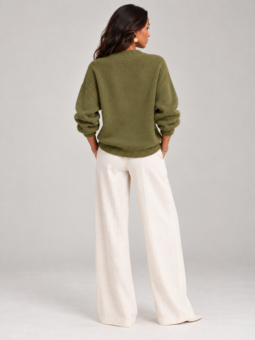 Violet™ | Loose V-Neck Jumper