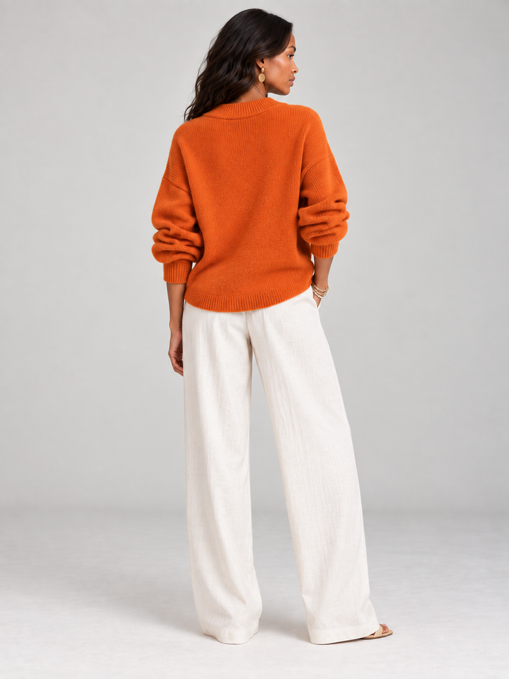 Violet™ | Loose V-Neck Jumper