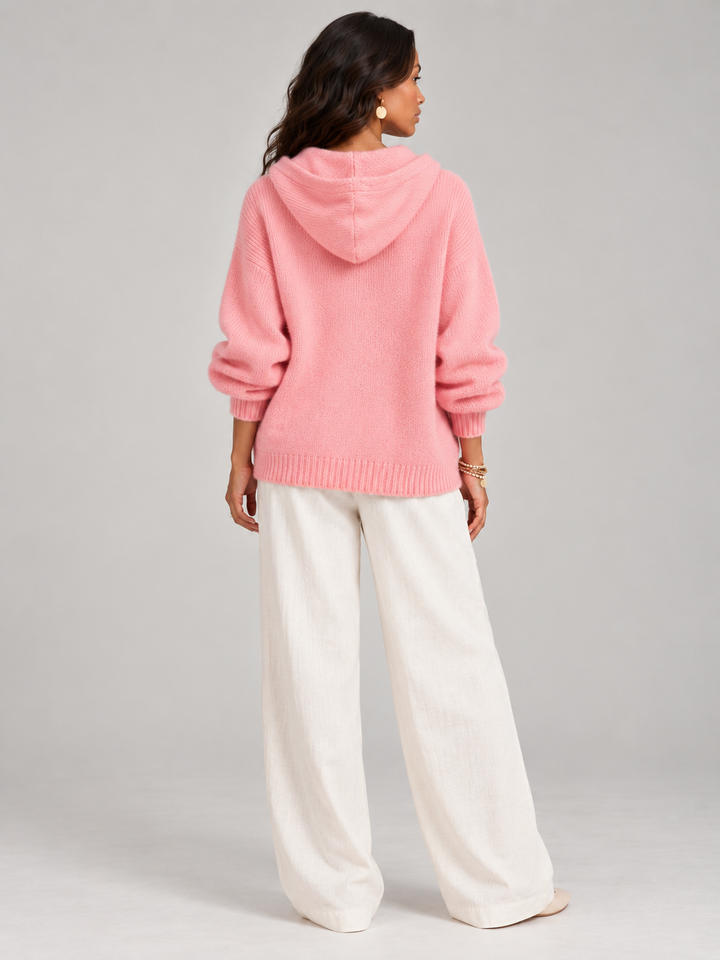Bonnie™ | Hooded Knit Cardigan with Buttons