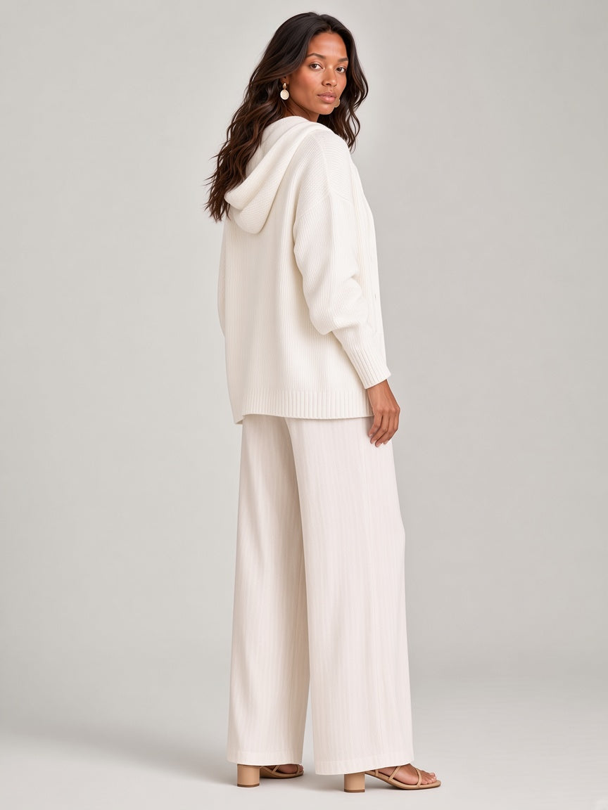 Bonnie™ | Hooded Knit Cardigan with Buttons