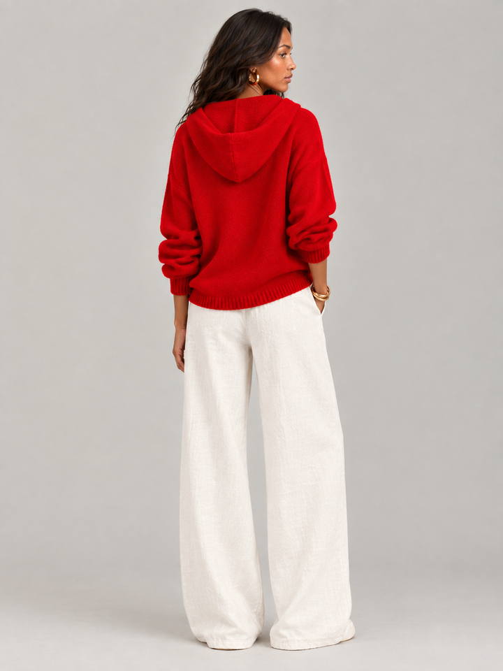 Bonnie™ | Hooded Knit Cardigan with Buttons