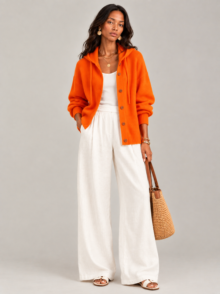 Bonnie™ | Hooded Knit Cardigan with Buttons
