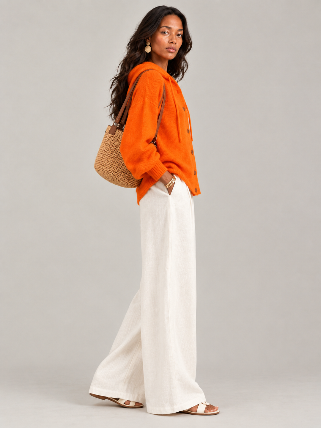 Bonnie™ | Hooded Knit Cardigan with Buttons