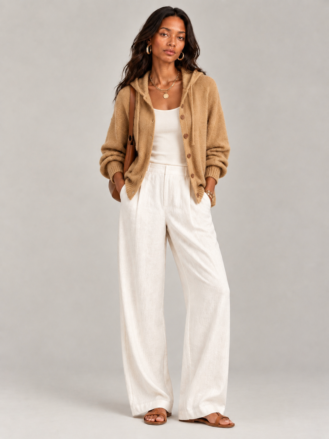 Bonnie™ | Hooded Knit Cardigan with Buttons