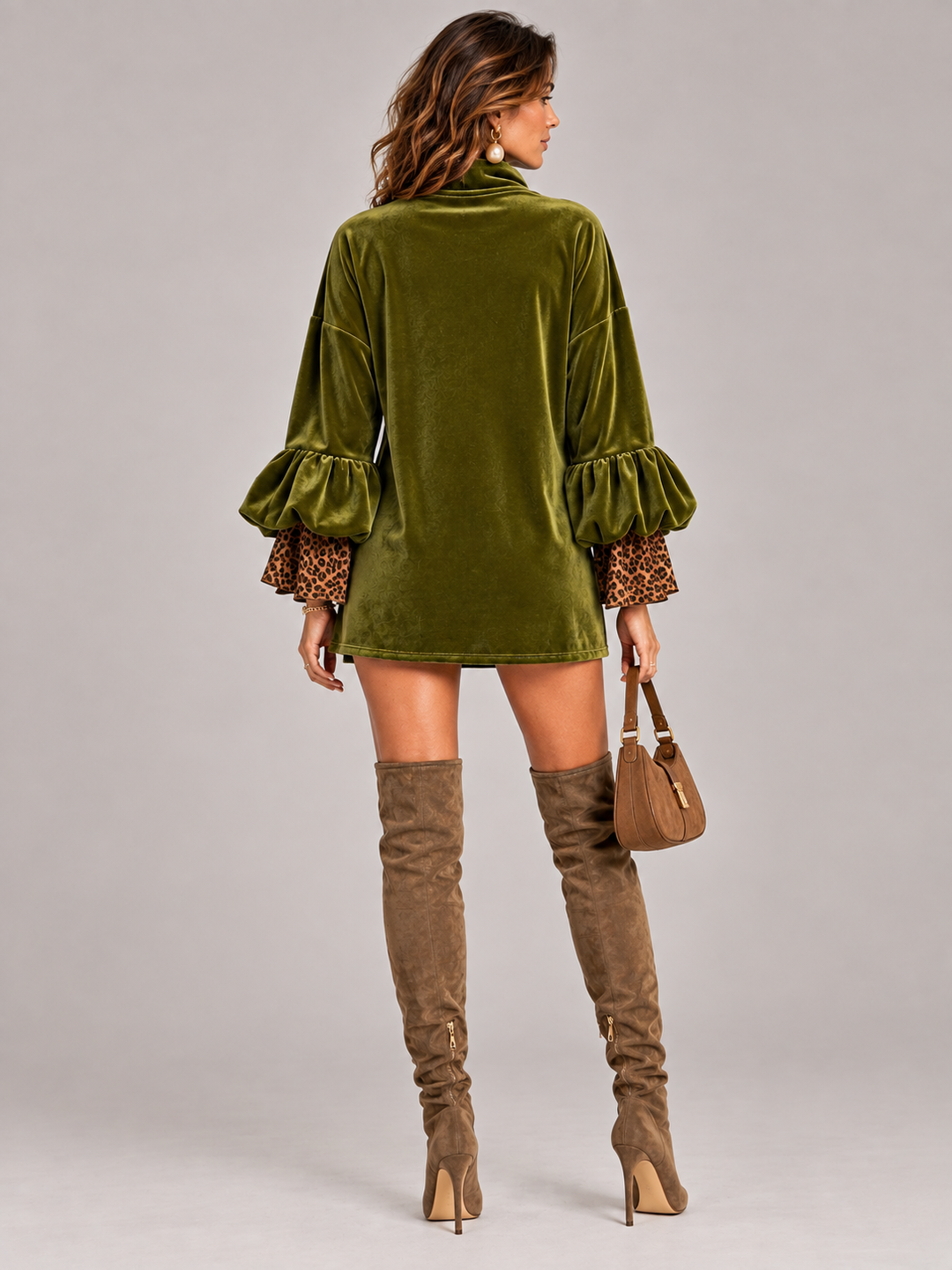 Margaret™ | Elegant Oversized Jumper with Leopard Details