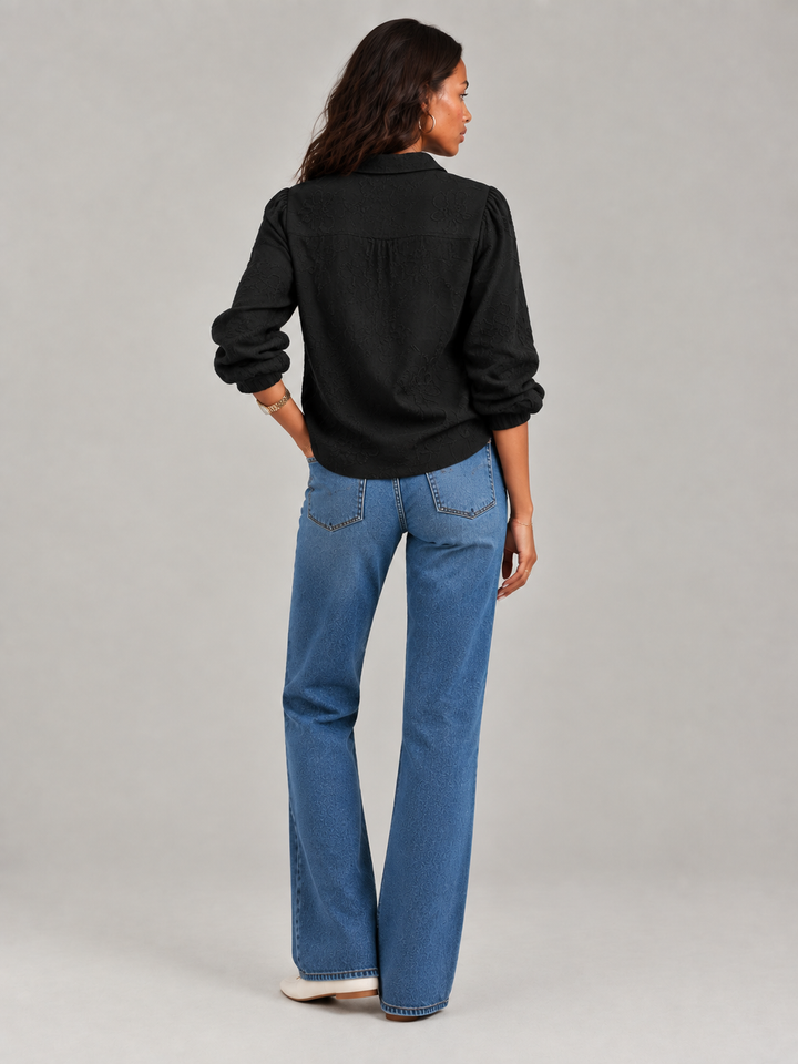 Camilla™ | Elegant Blouse with Floral Embroidery