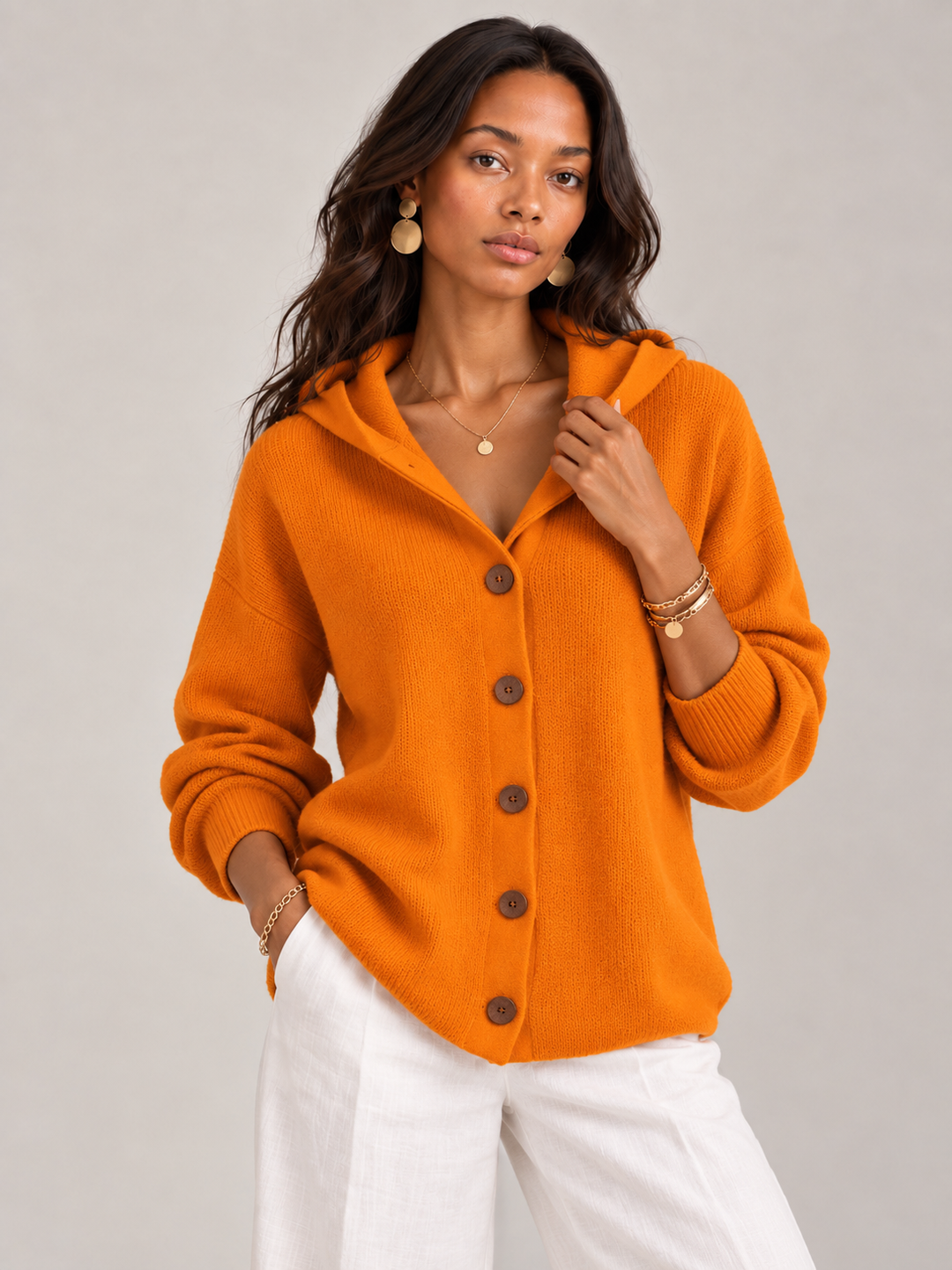 Rosalind™ | Hooded Knit Cardigan
