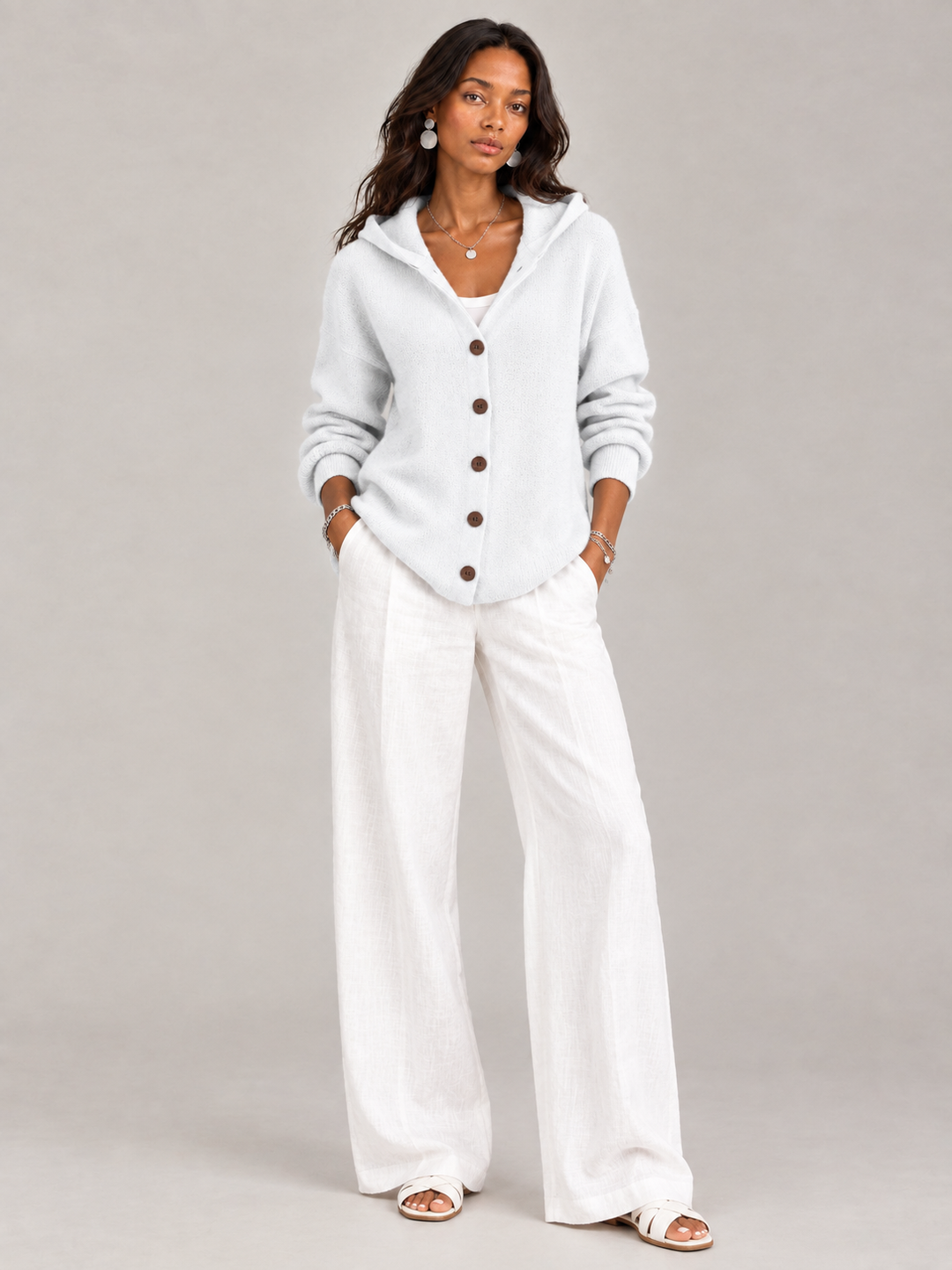 Rosalind™ | Hooded Knit Cardigan