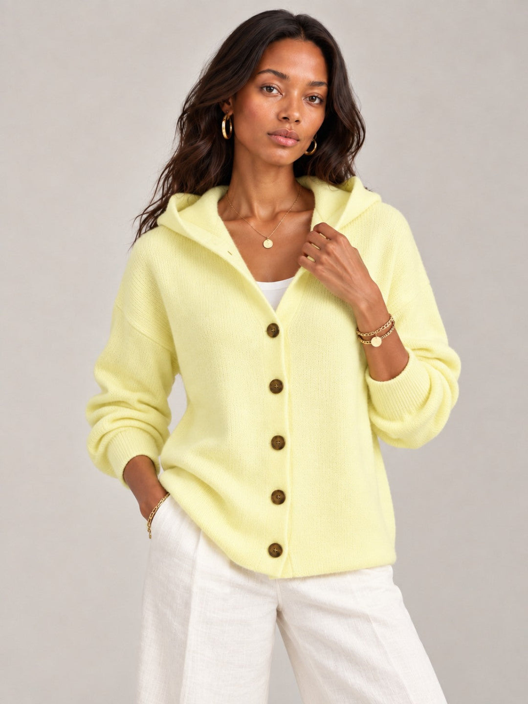 Rosalind™ | Hooded Knit Cardigan