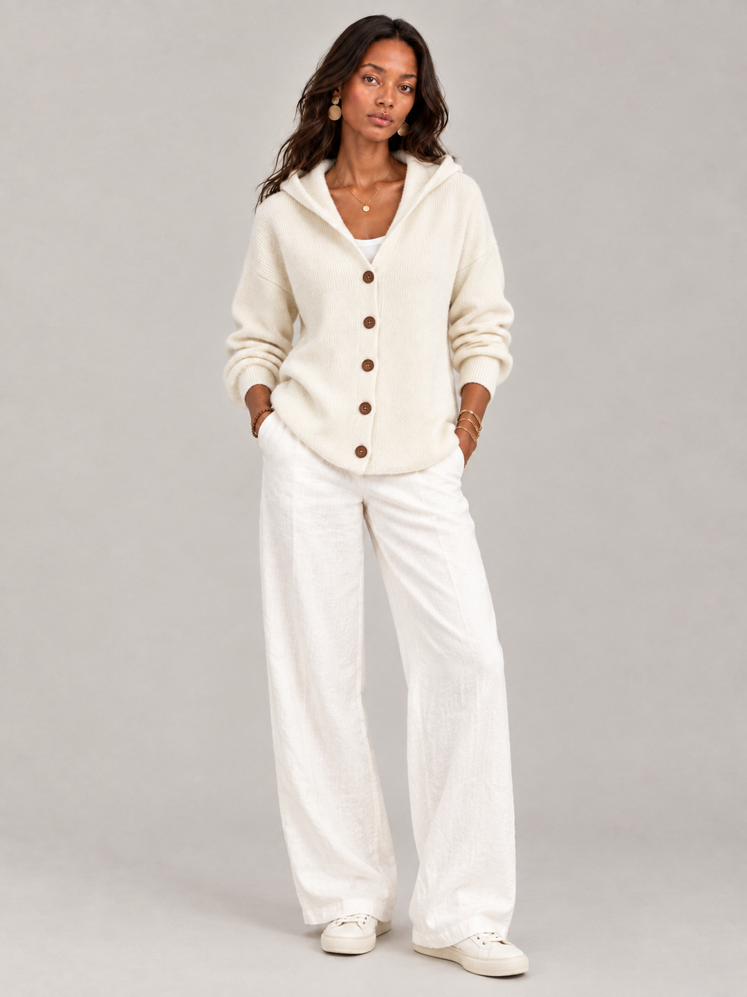 Rosalind™ | Hooded Knit Cardigan