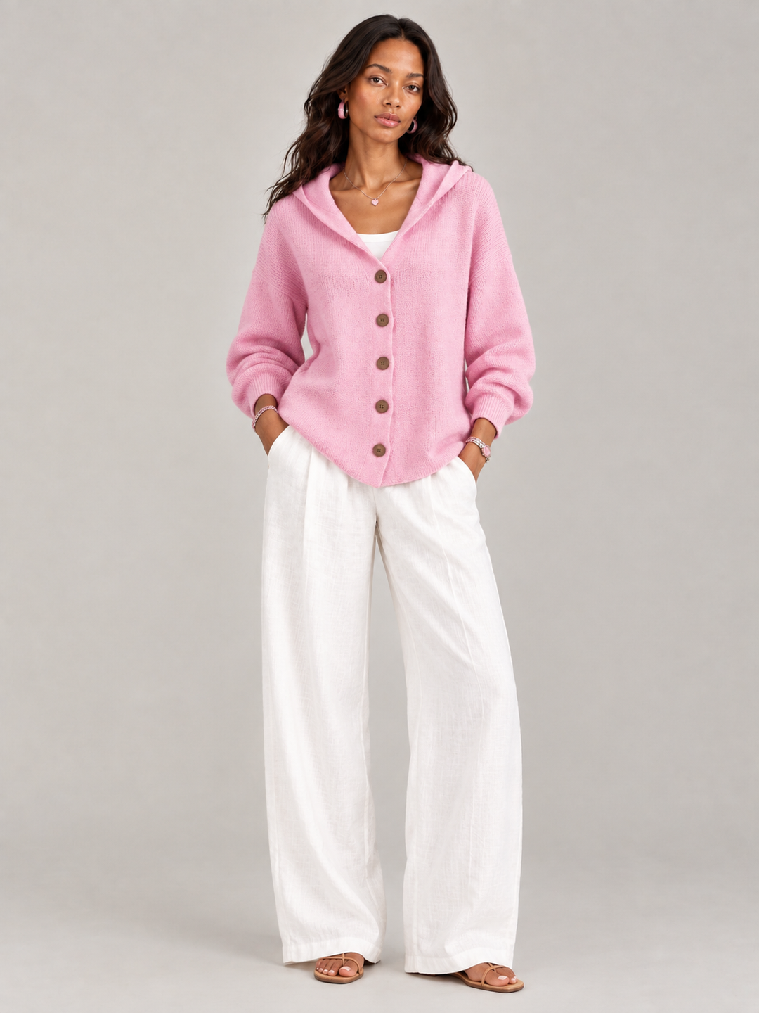Rosalind™ | Hooded Knit Cardigan