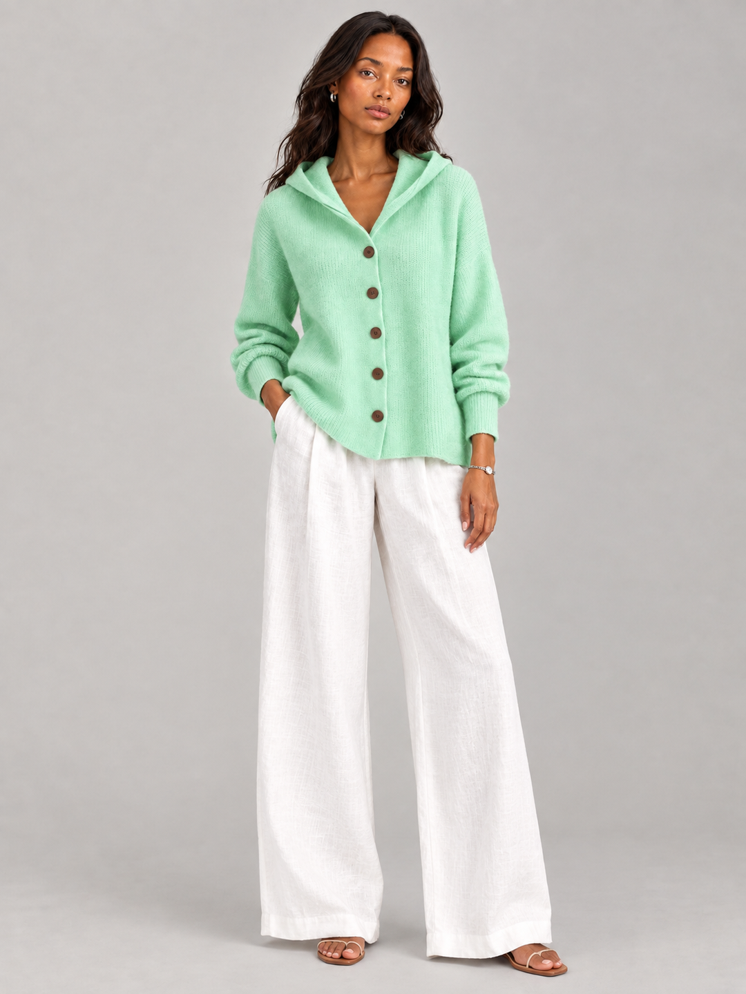 Rosalind™ | Hooded Knit Cardigan