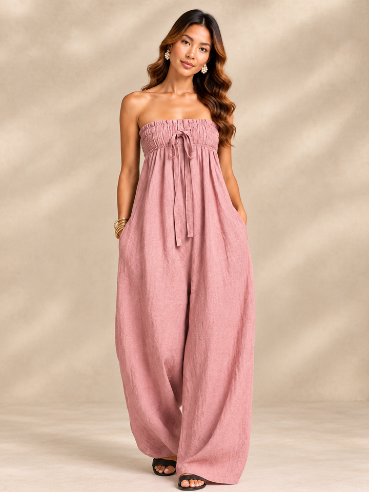 Leah | Flowing Comfortable Summer Jumpsuit