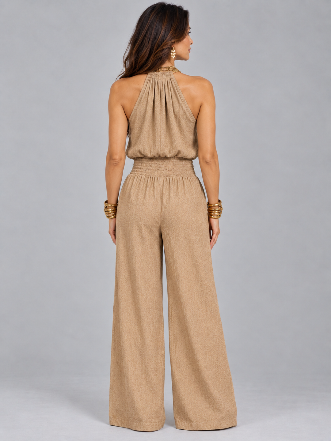 Ellie | Elegant Halterneck Jumpsuit with Flowing Fit