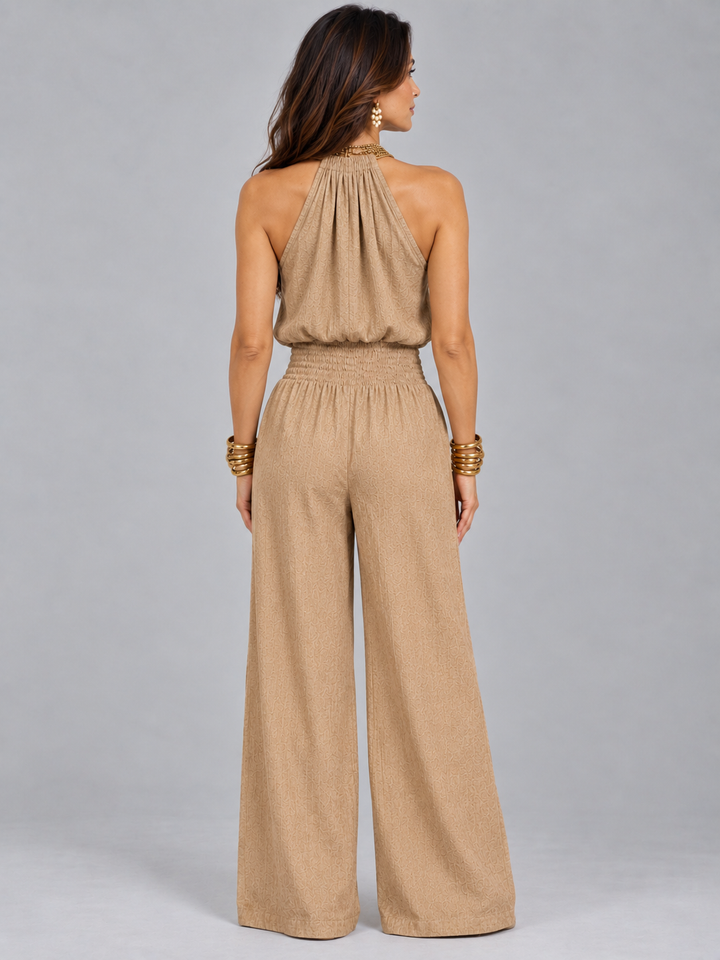 Ellie | Elegant Halterneck Jumpsuit with Flowing Fit