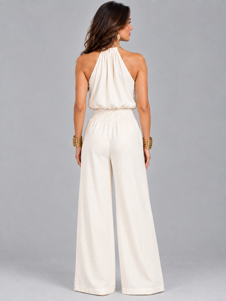 Ellie | Elegant Halterneck Jumpsuit with Flowing Fit