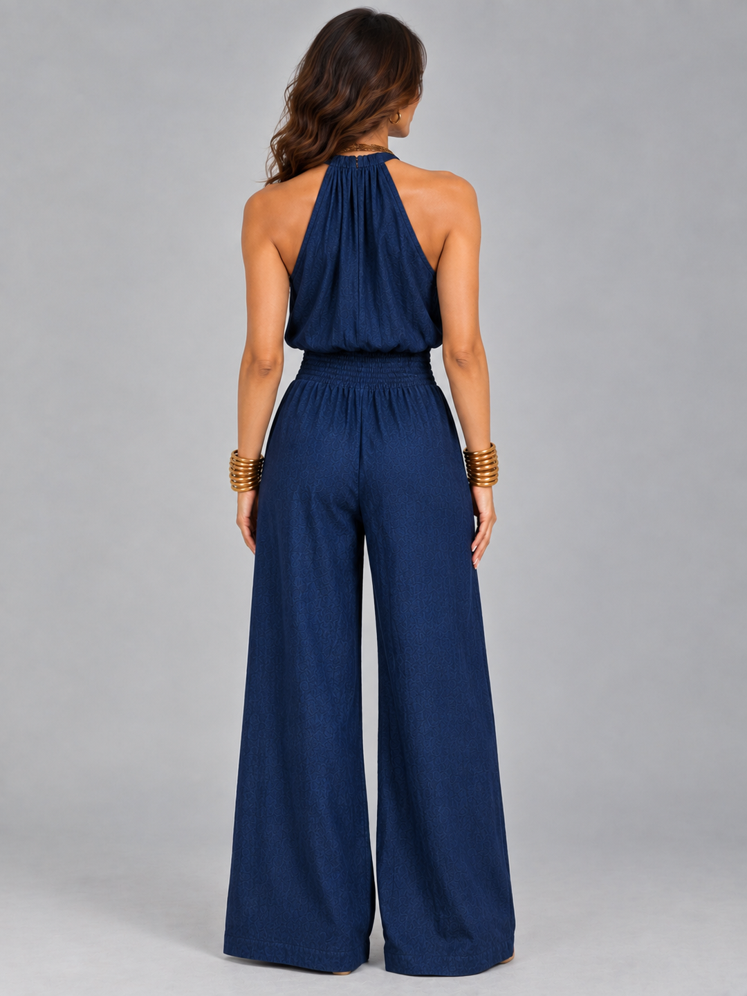 Ellie | Elegant Halterneck Jumpsuit with Flowing Fit
