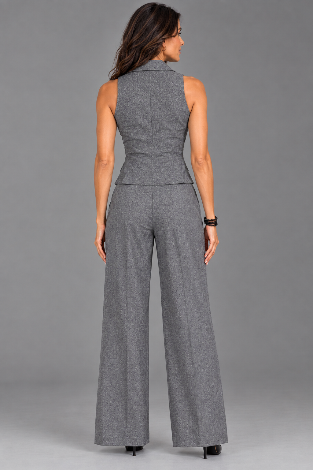 Amelia | Elegant Set with Waistcoat and Wide-Leg Trousers