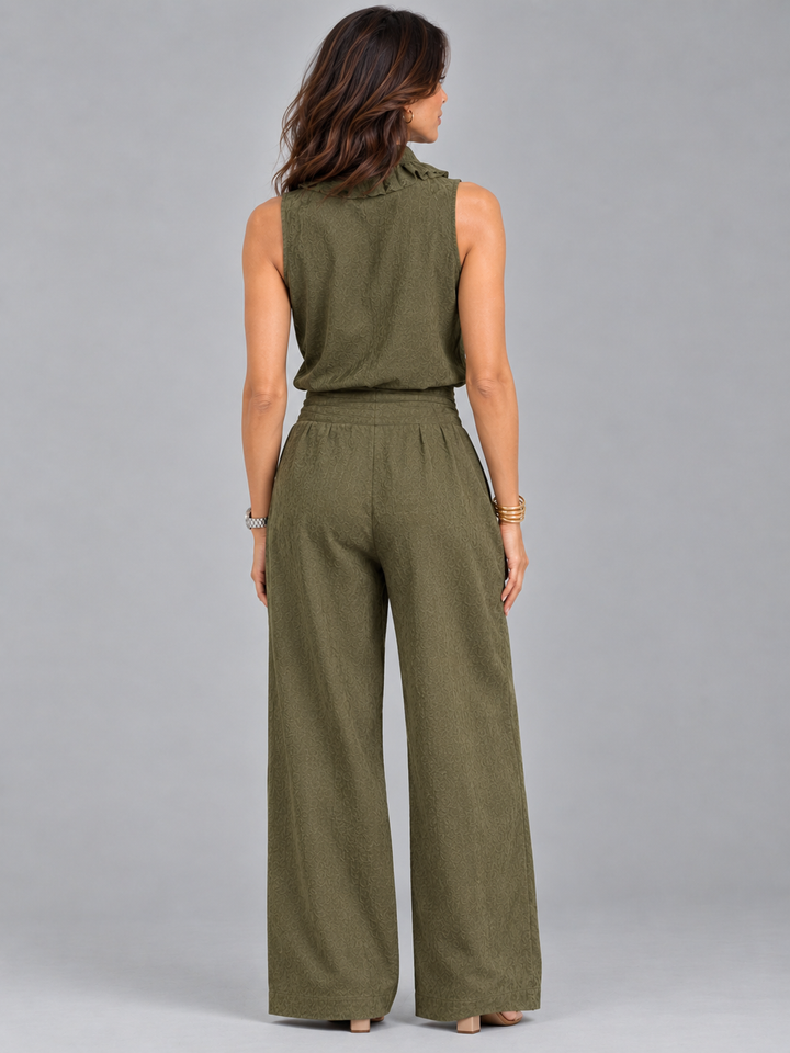 Chloe | Elegant Set with Top and Wide-Leg Trousers