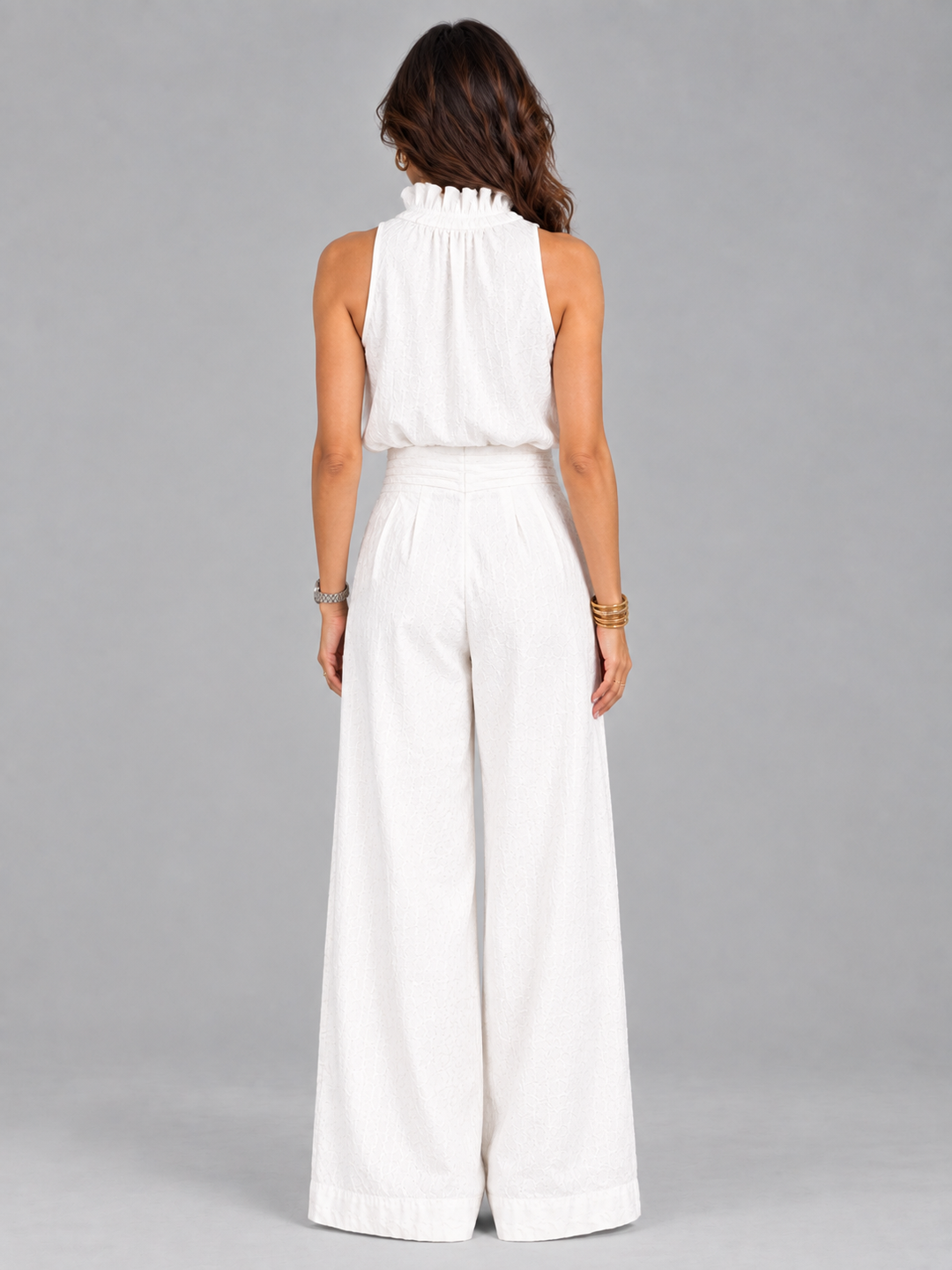 Chloe | Elegant Set with Top and Wide-Leg Trousers