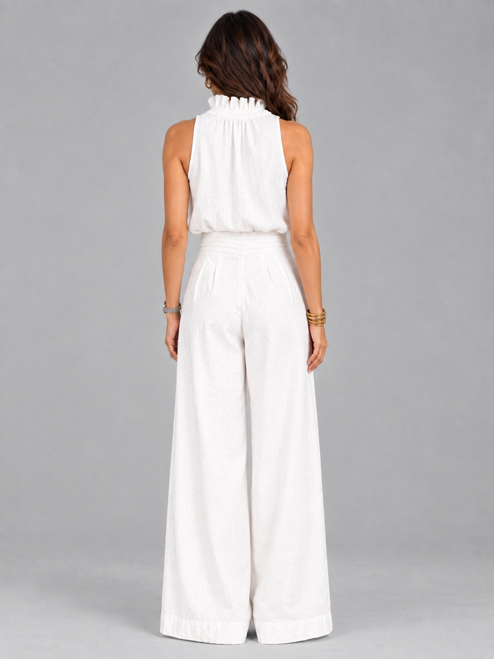 Chloe | Elegant Set with Top and Wide-Leg Trousers
