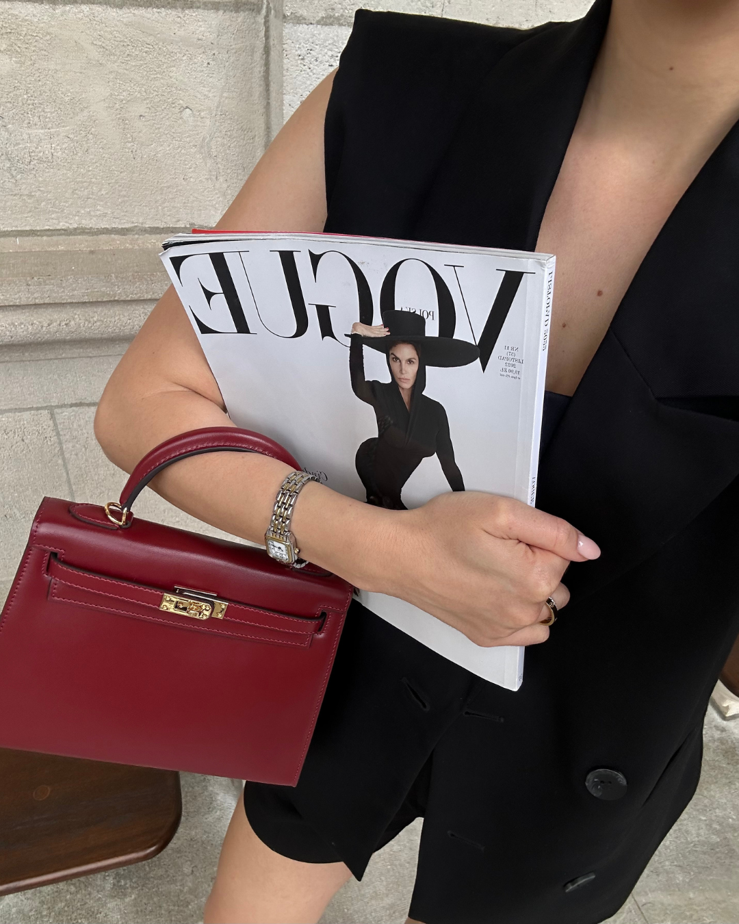 Amelia | Elegant Burgundy Leather Mini Bag