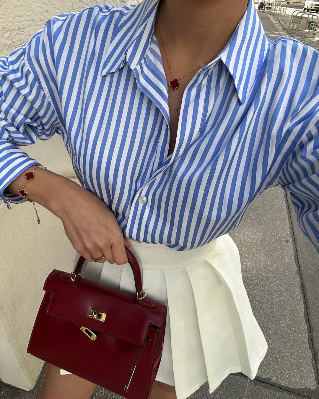 Amelia | Elegant Burgundy Leather Mini Bag
