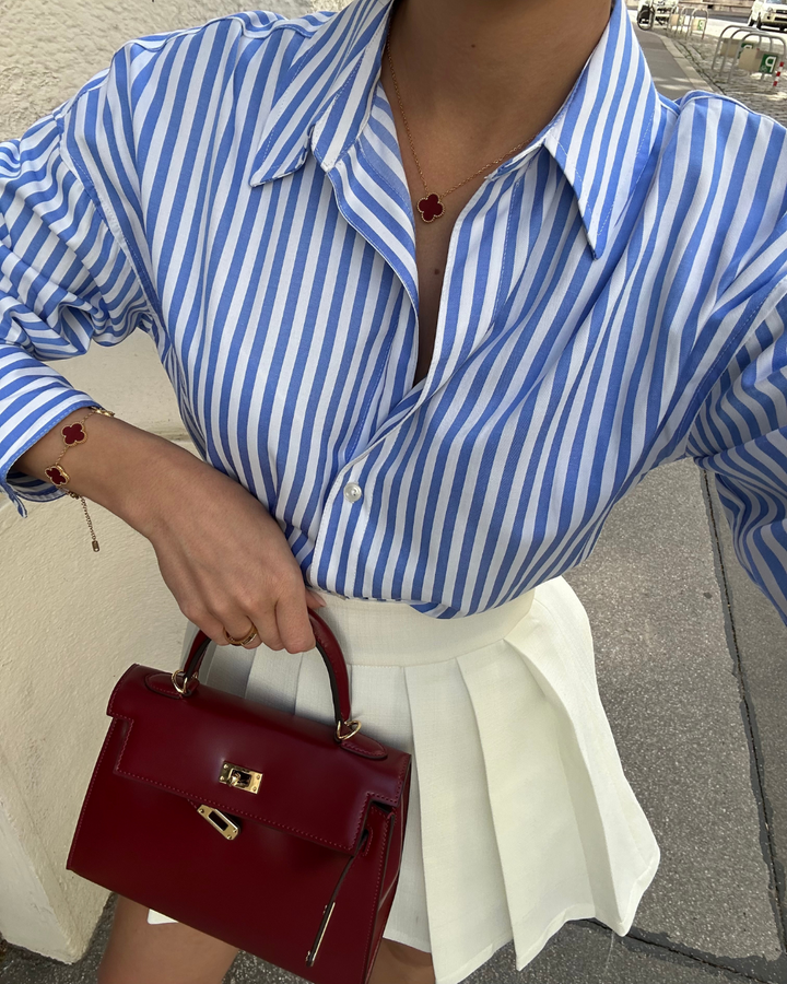 Amelia | Elegant Burgundy Leather Mini Bag