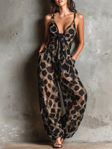 Maëlle™ | Combinaison Fluide Léopard
