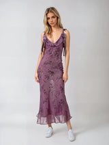 Élodie™ | Robe romantique en chiffon avec bretelles à nouer