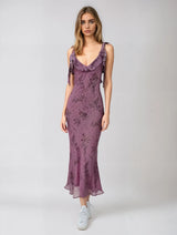 Élodie™ | Robe romantique en chiffon avec bretelles à nouer