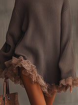 Robe pull à volants