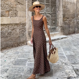 Léonie™ | Robe maxi élégante à pois