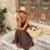 Léonie™ | Robe maxi élégante à pois